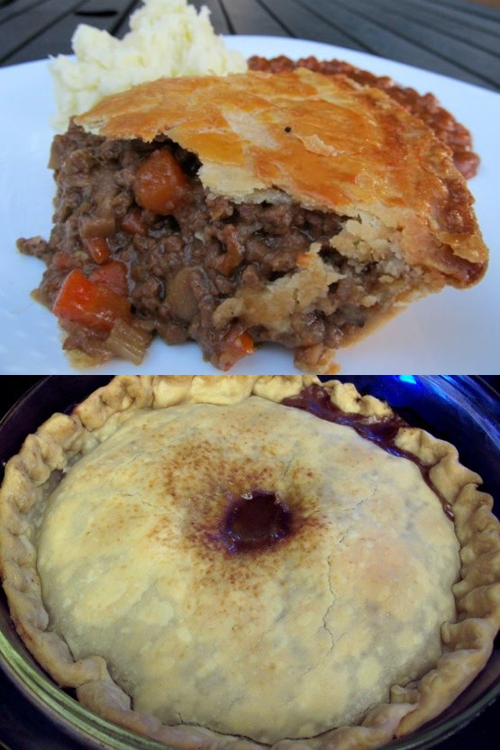 British Beef and Onion Pie