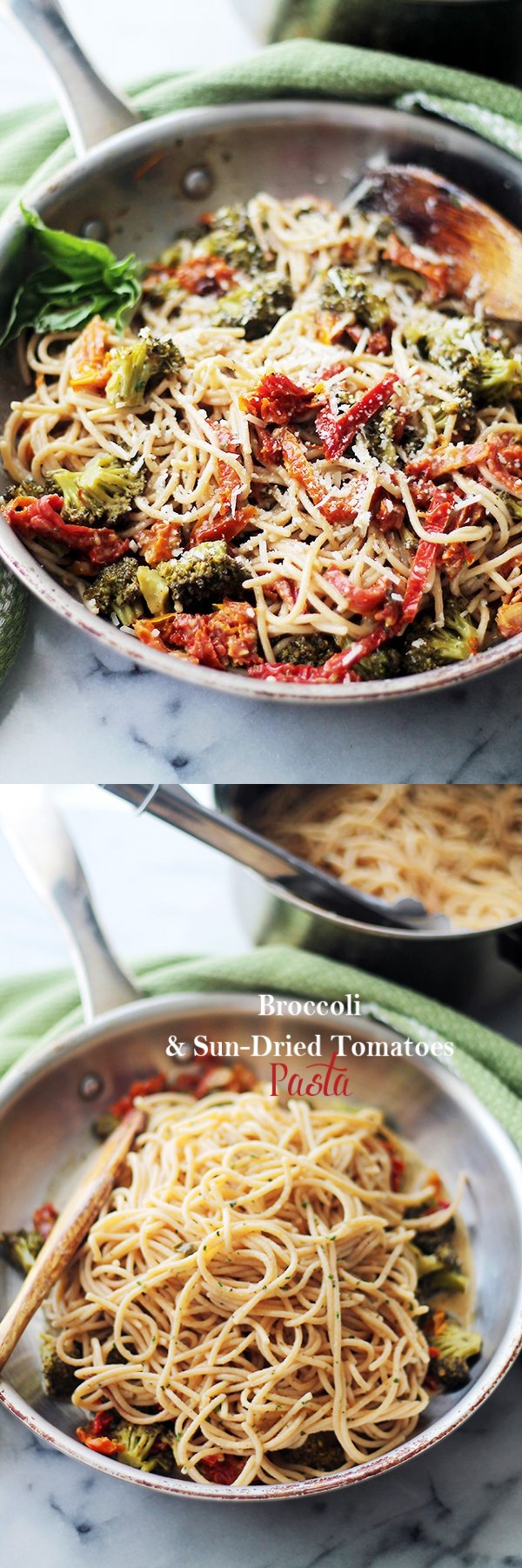 Broccoli and Sun-Dried Tomatoes Pasta