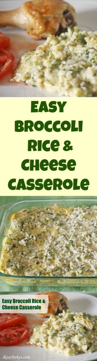 Broccoli, Rice & Cheese Casserole