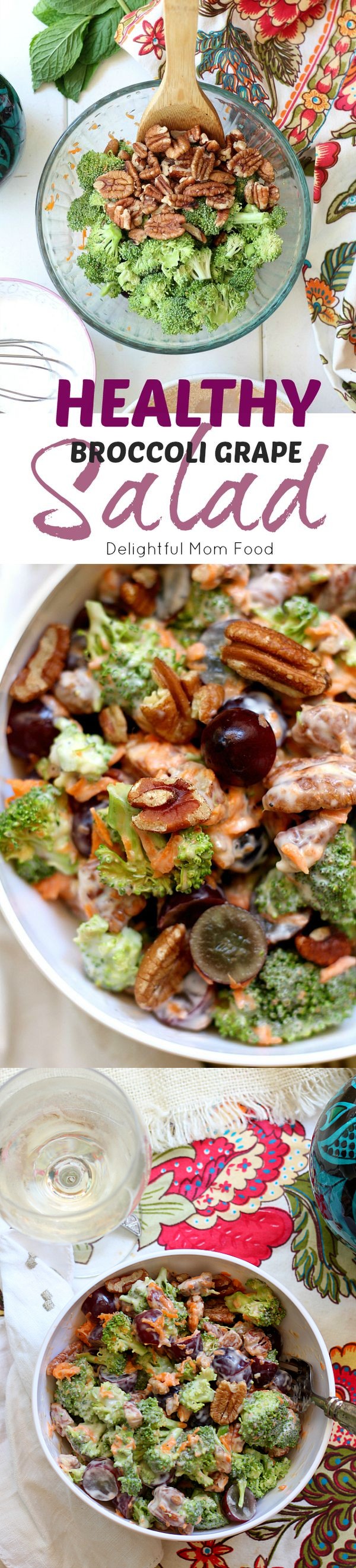 Broccoli Salad With Grapes And Pecans