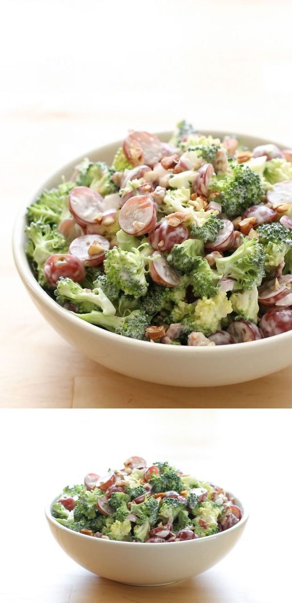 Broccoli Salad with Grapes