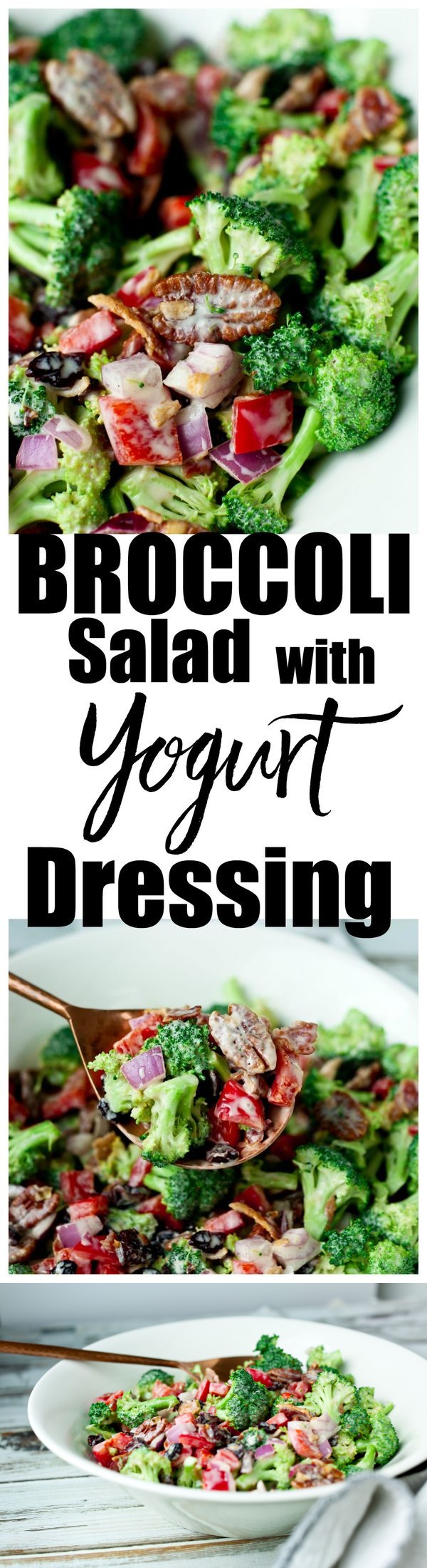 Broccoli Salad with Yogurt Dressing