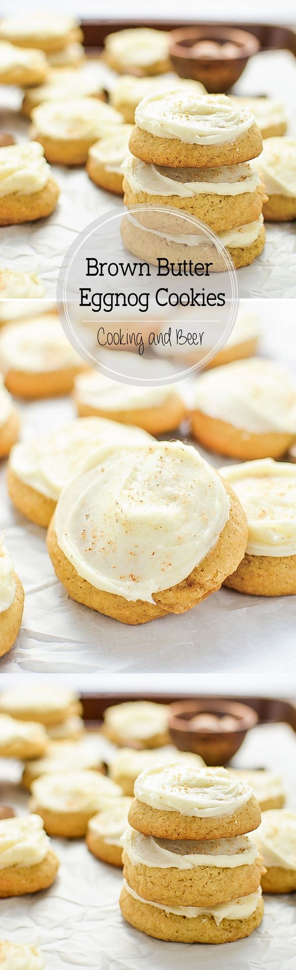 Brown Butter Eggnog Cookies