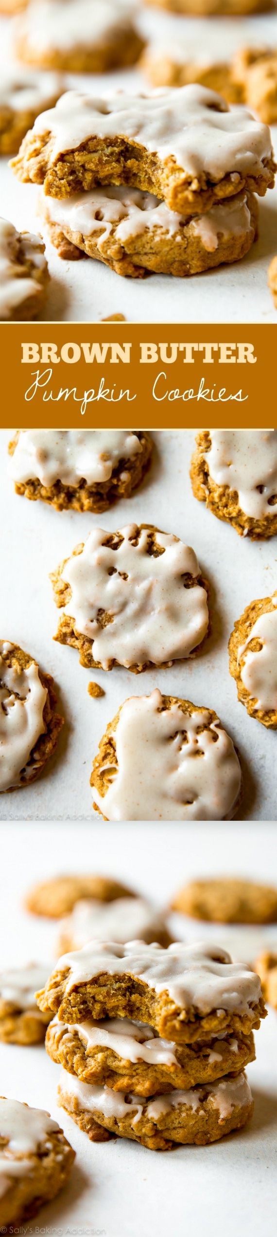 Brown Butter Pumpkin Oatmeal Cookies