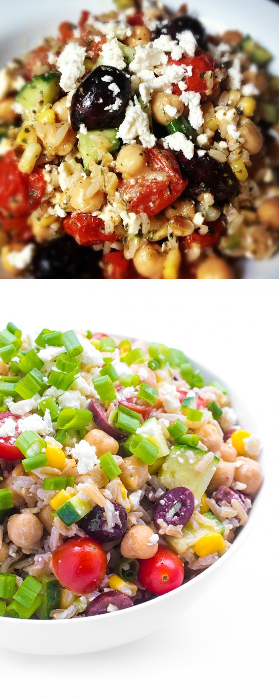 Brown Rice Greek Salad