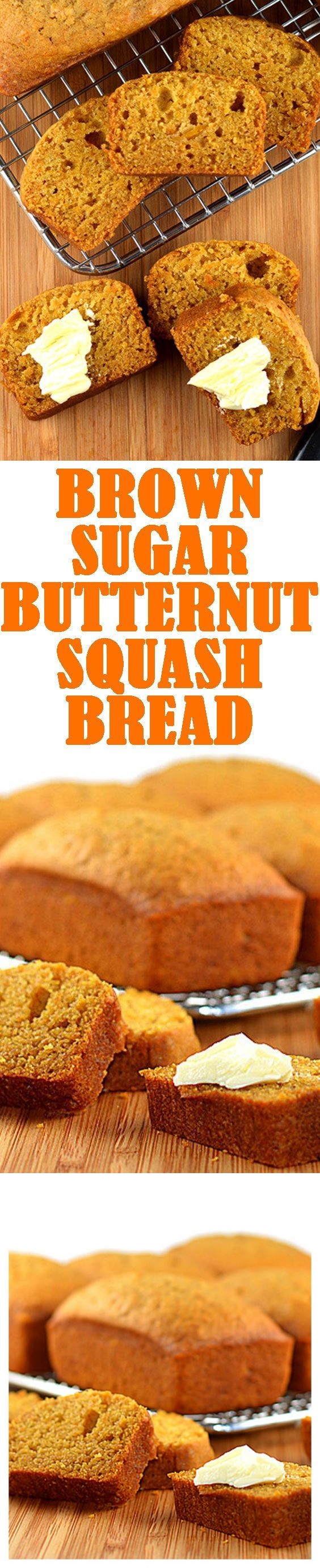 Brown Sugar Butternut Squash Bread (Vegan