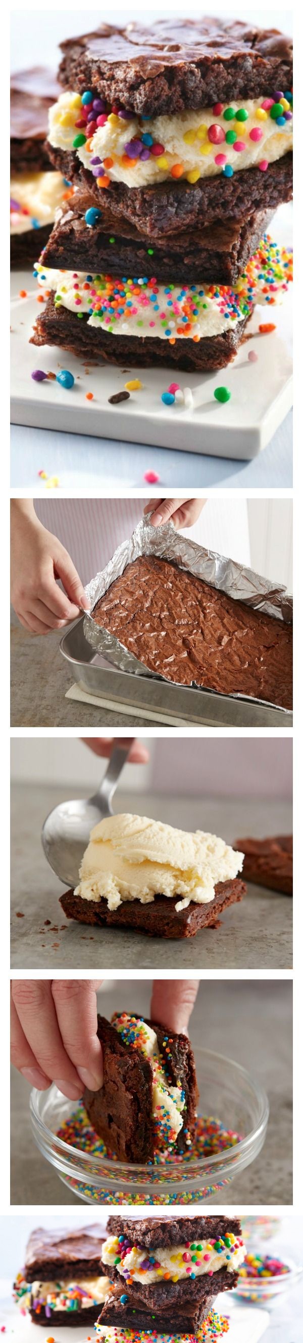 Brownie Ice Cream Sandwiches