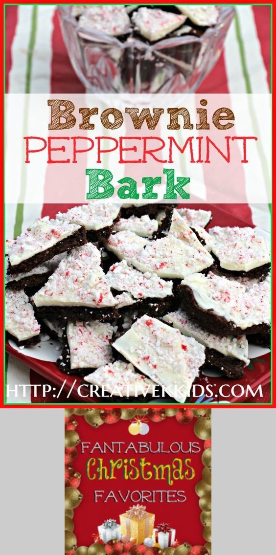 Brownie Peppermint Bark