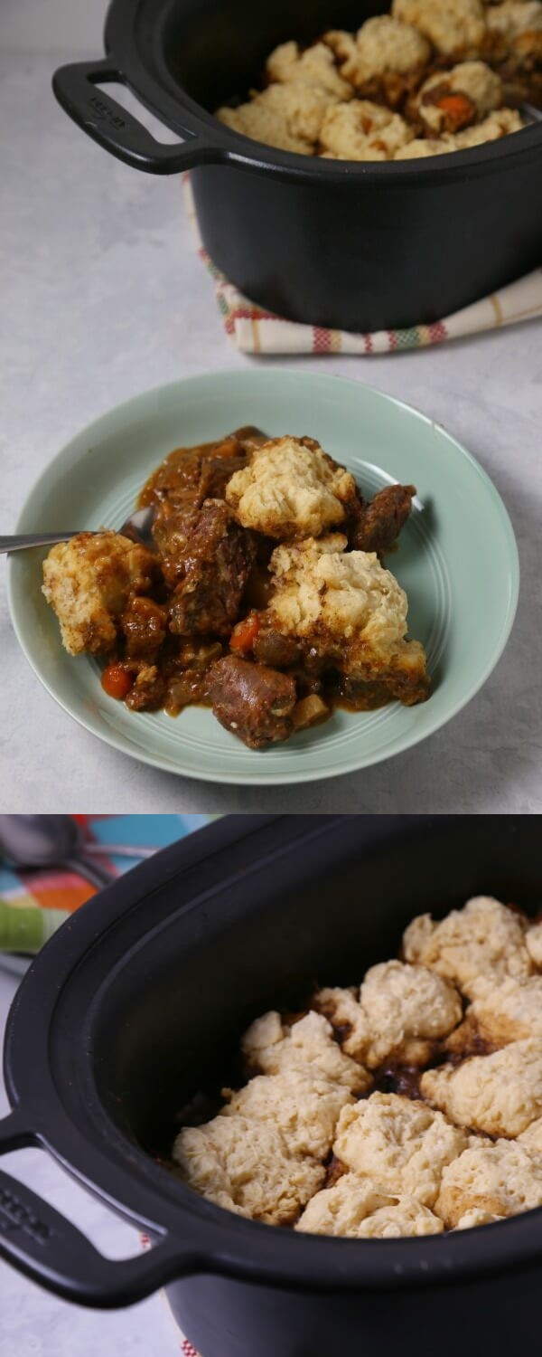 b]Slow Cooker Beef Stew With Biscuit Dumplings[/b