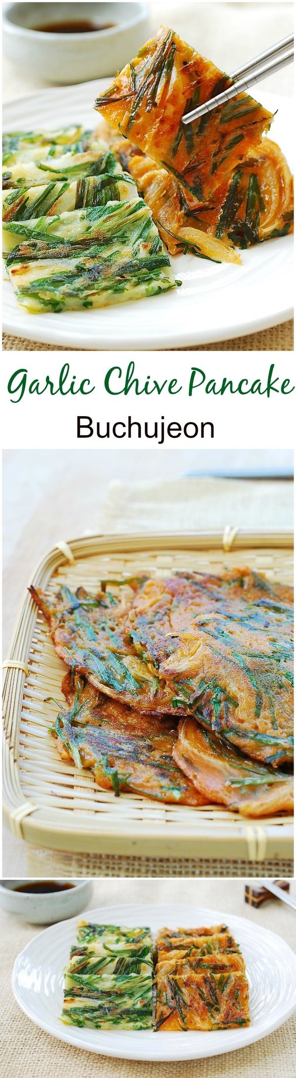 Buchjeon (Garlic Chive Pancakes