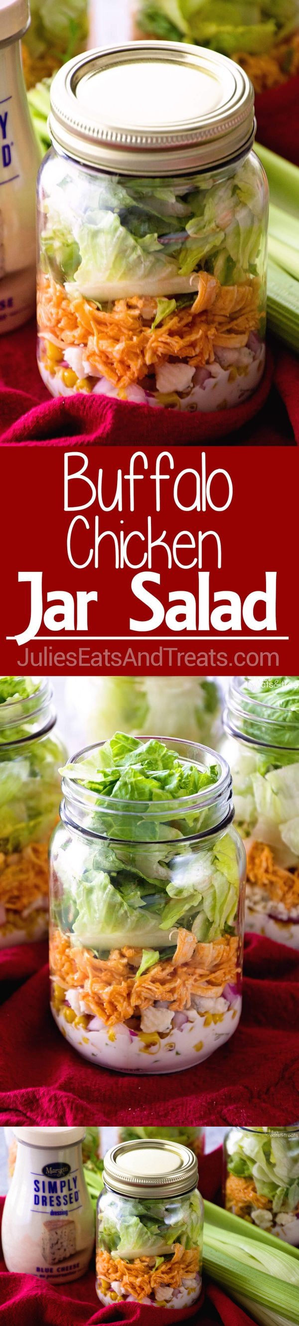 Buffalo Chicken Jar Salad