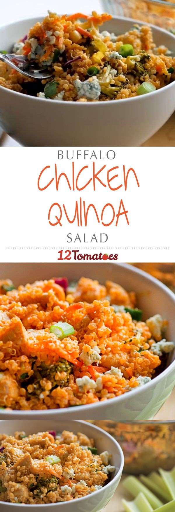 Buffalo Chicken Quinoa Salad