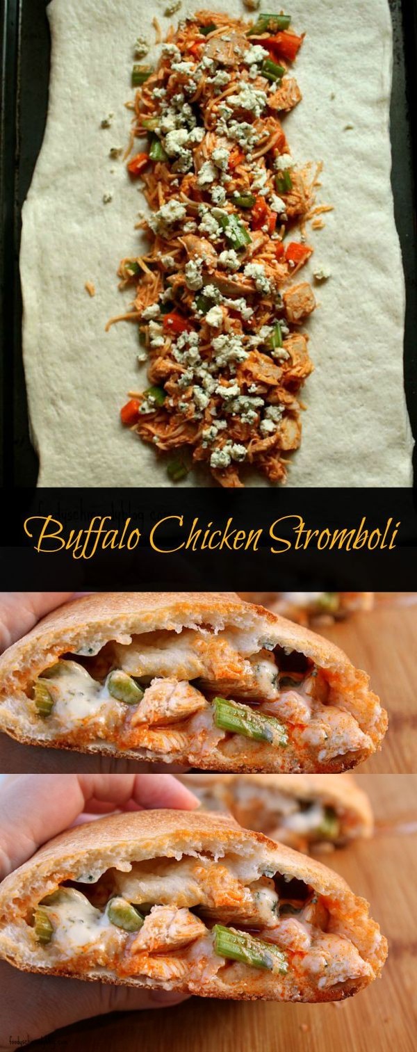 Buffalo Chicken Stromboli