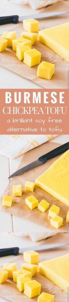 Burmese Chickpea Tofu recipe (soy free tofu (vegan + dairy free + gluten free