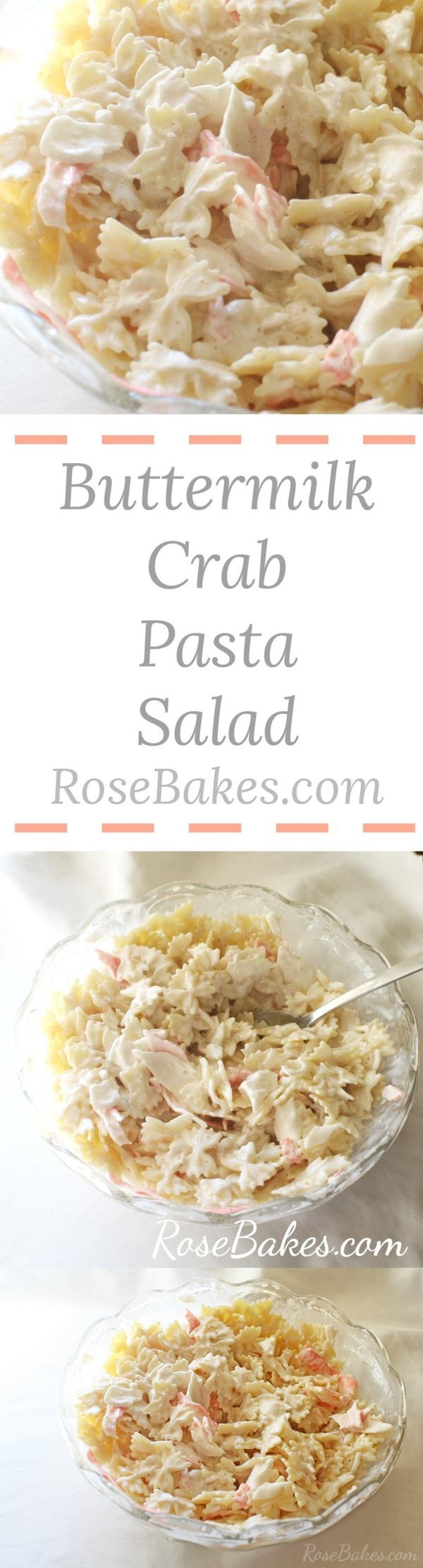 Buttermilk Crab Pasta Salad