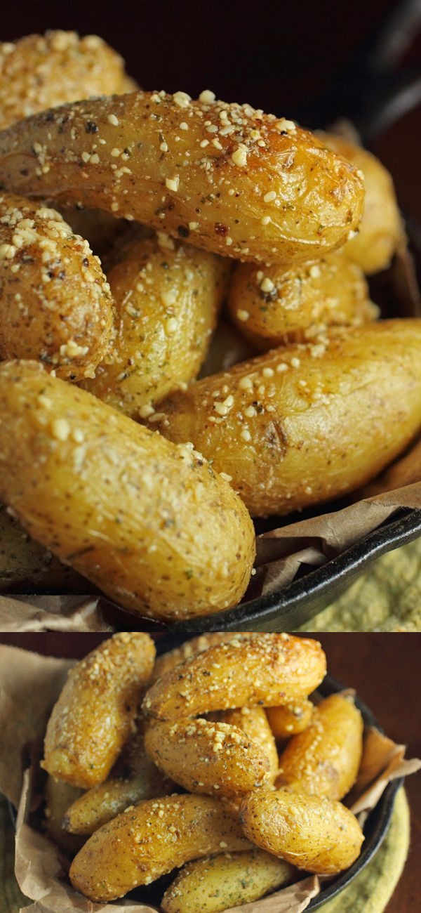 Buttery Parmesan Fingerling Potatoes