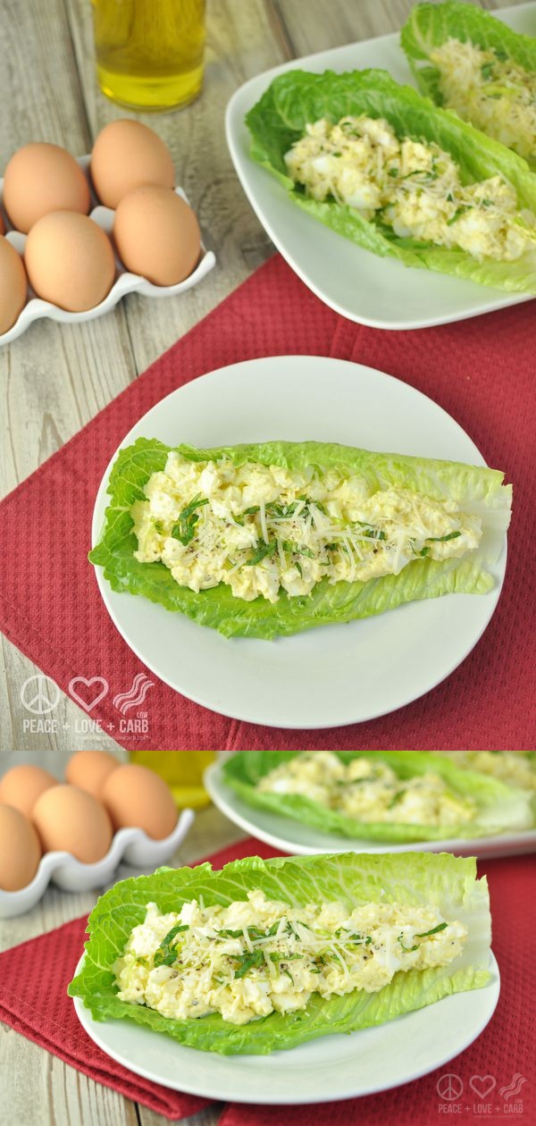 Caesar Egg Salad Lettuce Wraps – Low Carb, Gluten Free