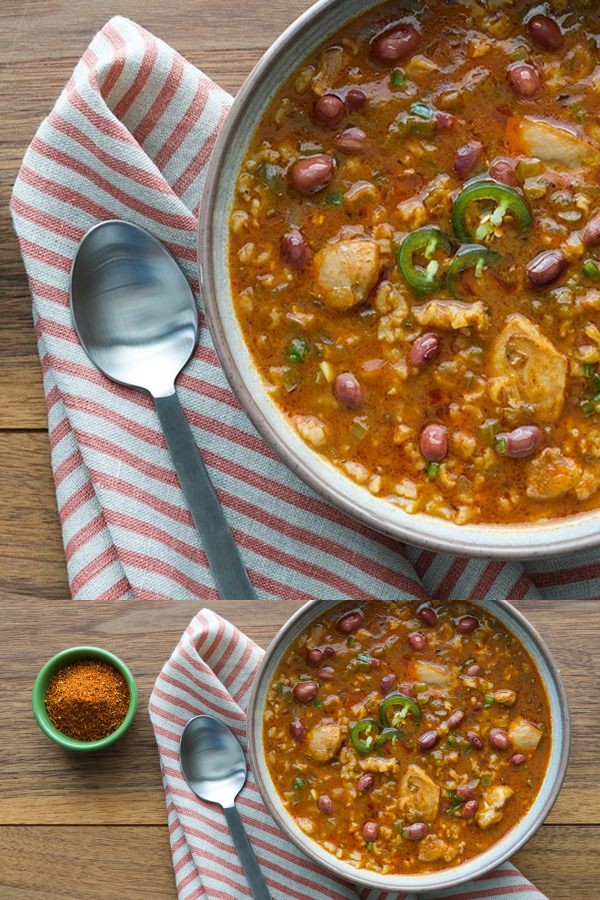Cajun Chicken and Red Bean Soup
