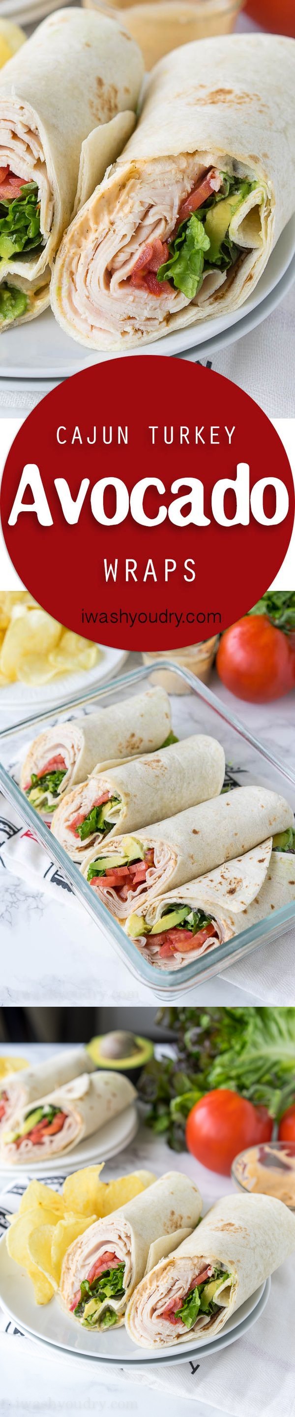 Cajun Turkey Avocado Wraps