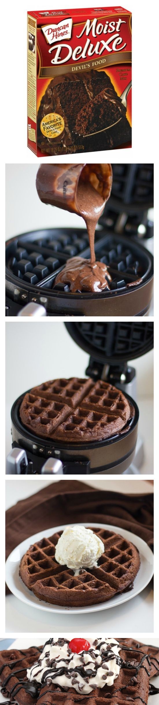 Cake Mix Waffles