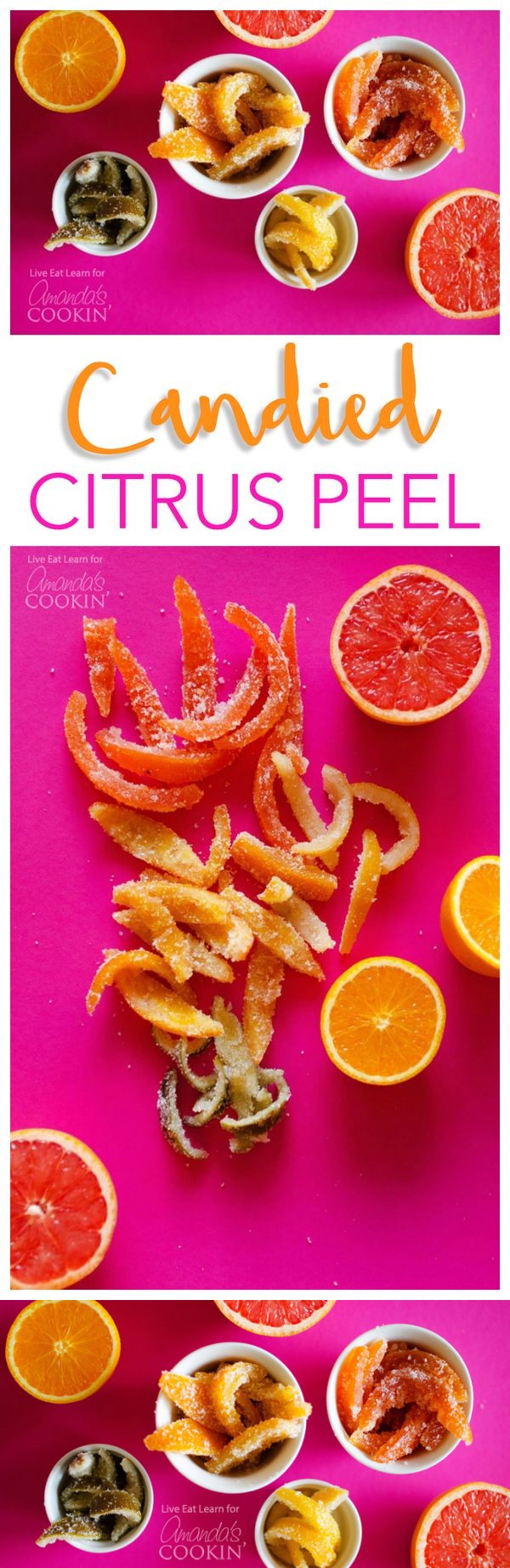 Candied Rainbow Citrus Peel