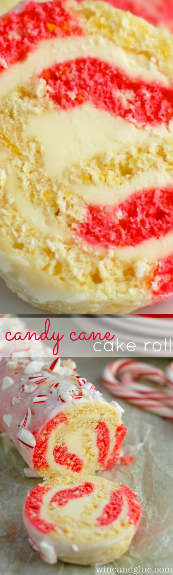 Candy Cane Cake Roll