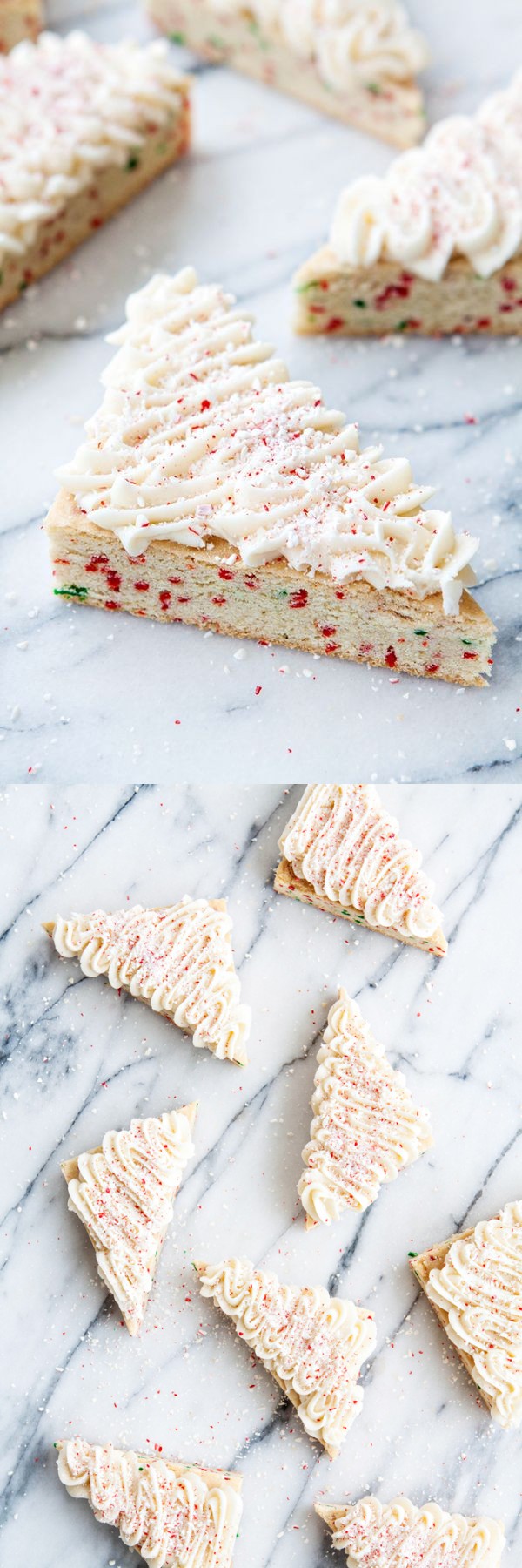 Candy Cane Crunch Funfetti Sugar Cookie Bars