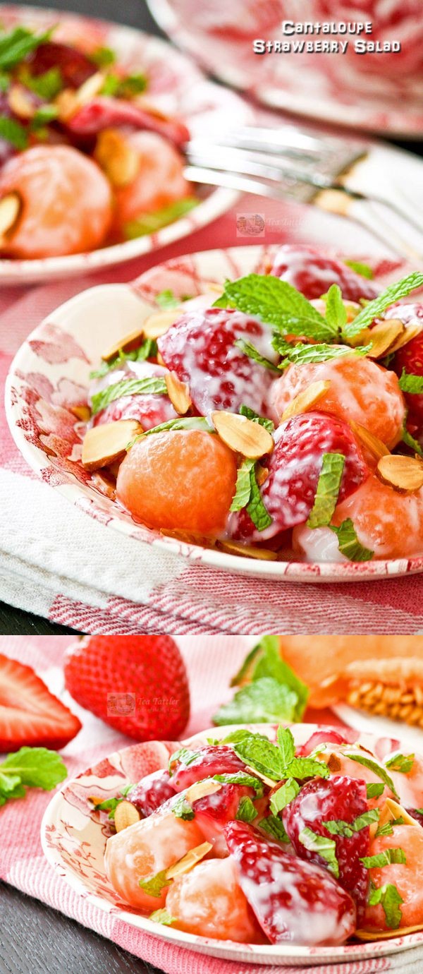 Cantaloupe Strawberry Salad