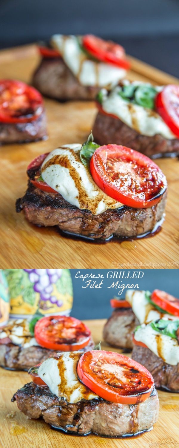 Caprese Grilled Filet Mignon