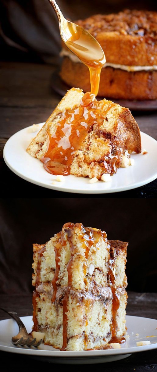 Caramel Apple Cinnamon Cake