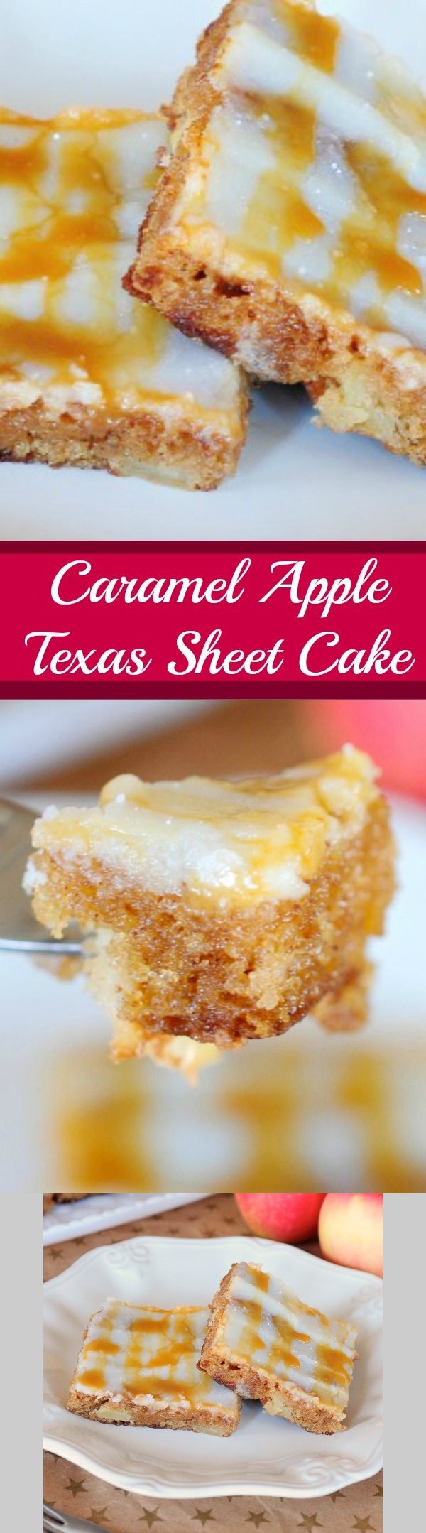 Caramel Apple Texas Sheet Cake