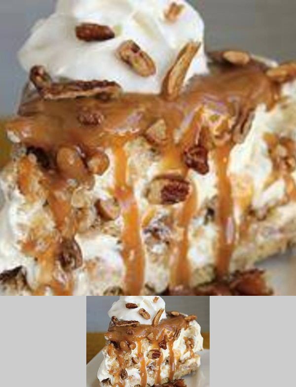 Caramel Pecan Delight Pie