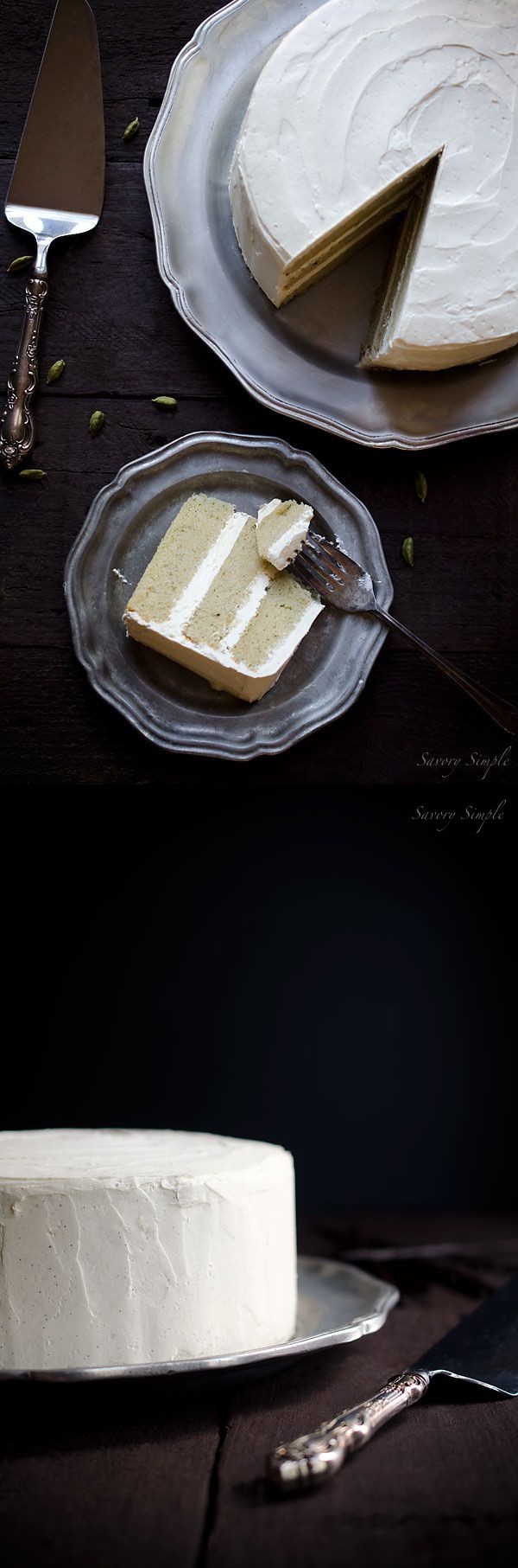 Cardamom Vanilla Bean Layer Cake