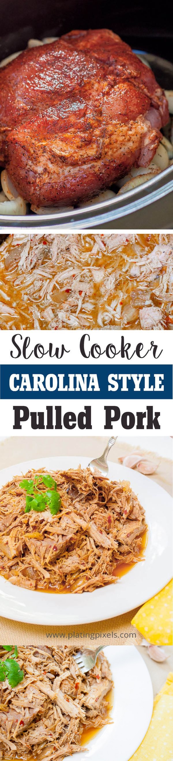 Carolina Style Slow Cooker Pulled Pork