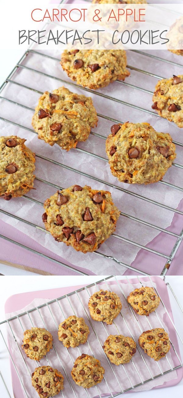 Carrot, Apple & Oat Breakfast Cookies