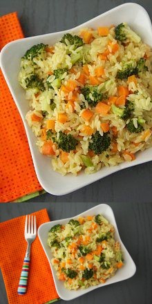 Carrot, Broccoli & Cheese Orzo