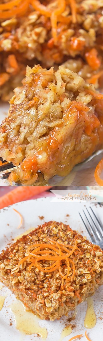 Carrot Cake Baked Oatmeal