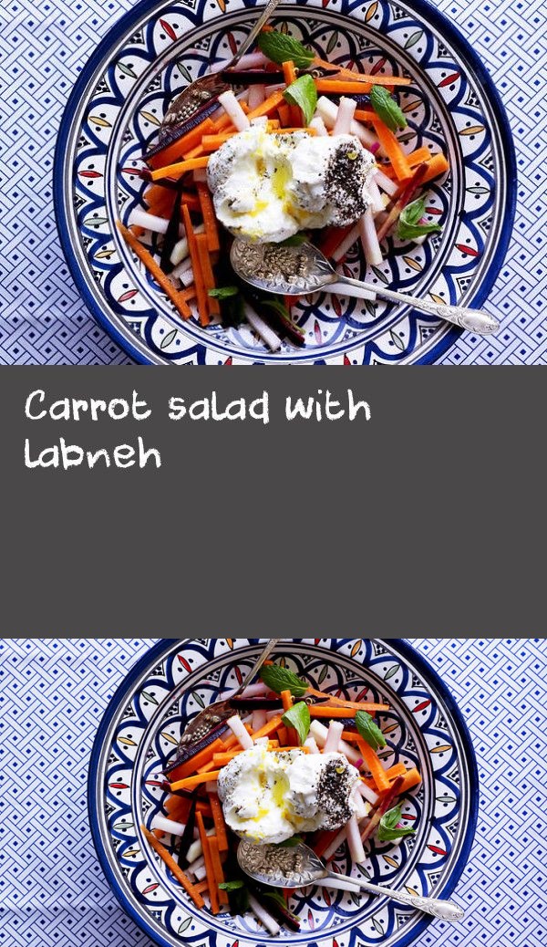 Carrot salad with labneh