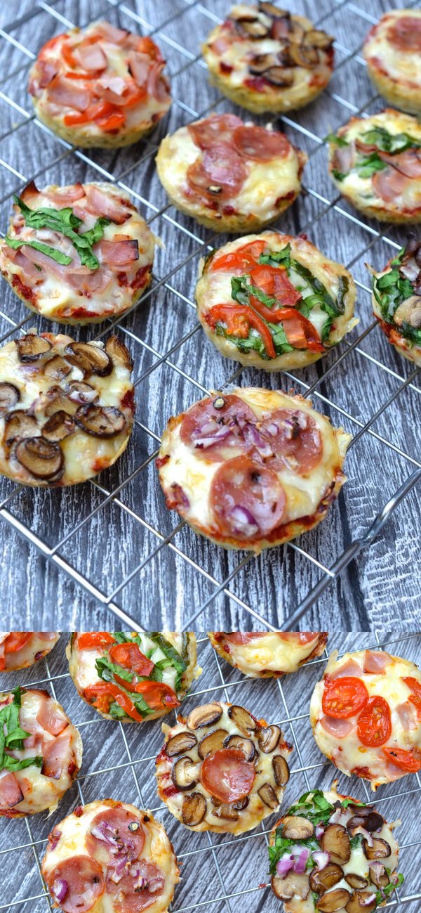 Cauliflower Crust Pizza Bites