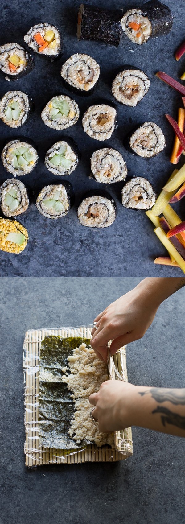 Cauliflower Rice Sushi (Vegan & Gluten-Free