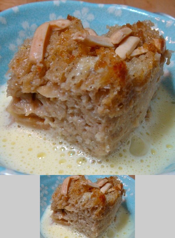 Chai Bread Pudding with Frothy Ginger Creme