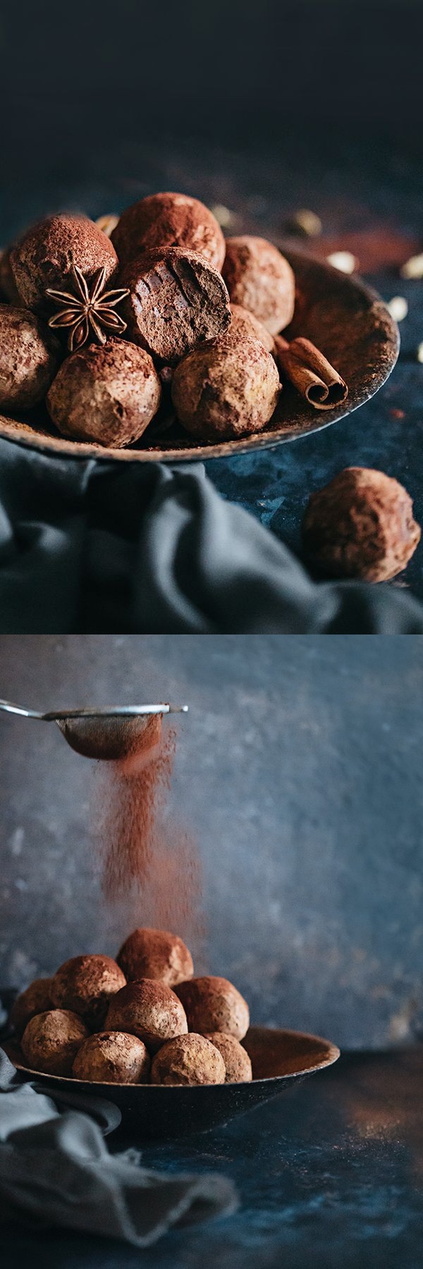 Chai-Infused Fine Chocolate Truffles (Vegan