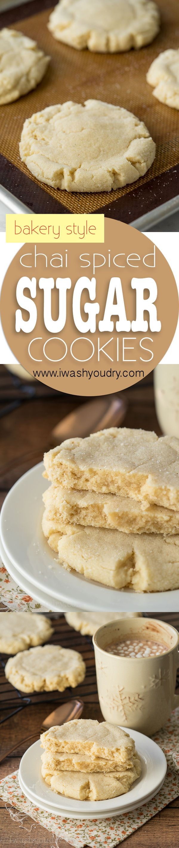 Chai Spiced Bakery Sugar Cookies