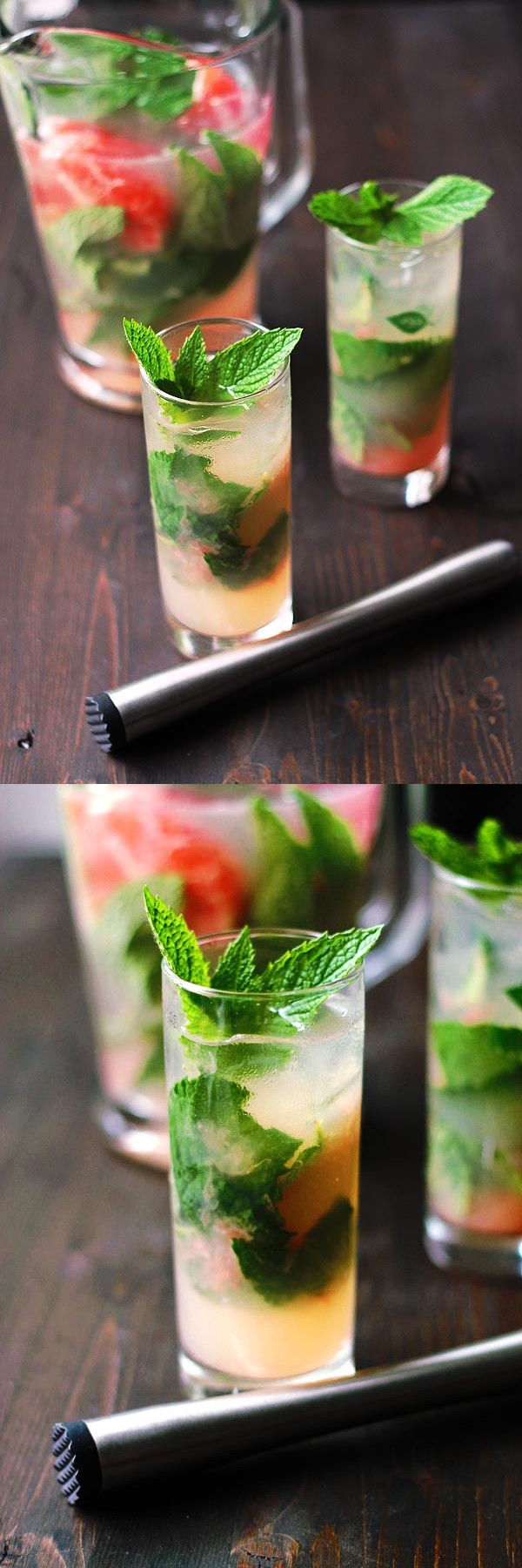 Champagne Grapefruit Pineapple Mojito