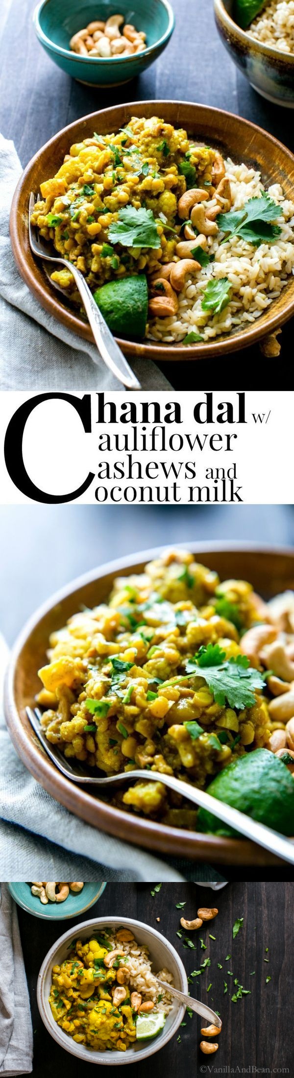 Chana Dal with Cauliflower and Coconut Milk