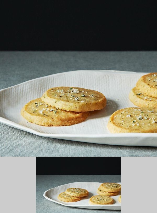 Cheese Sables with Rosemary Salt