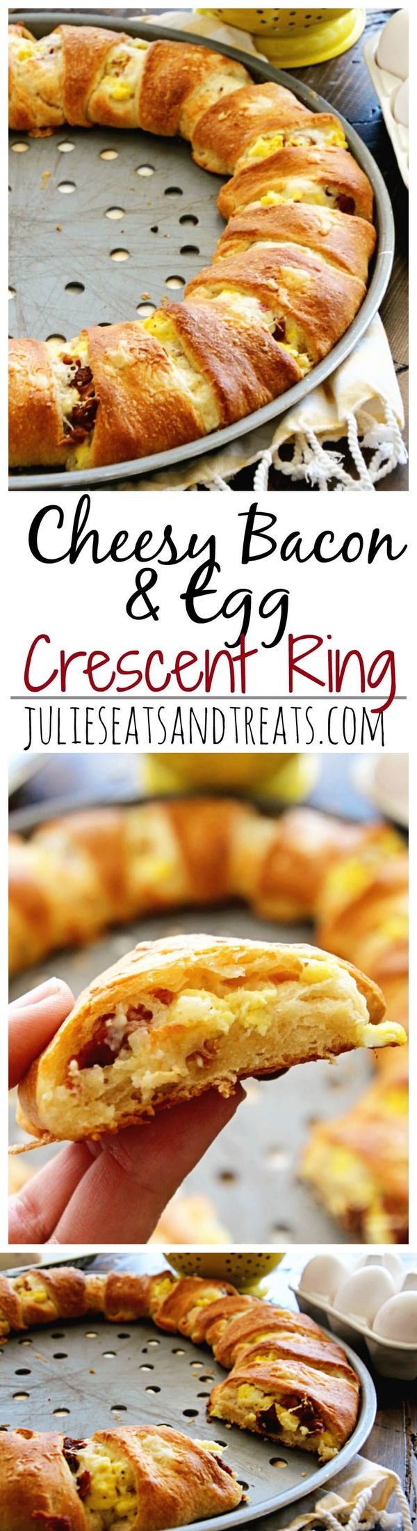 Cheesy Bacon & Egg Crescent Ring