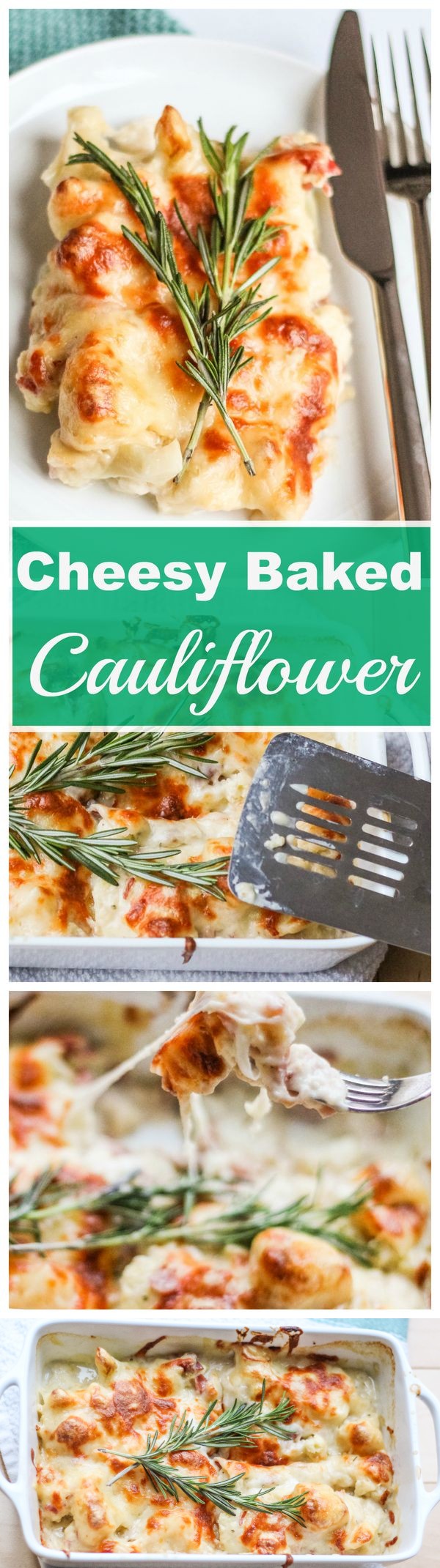 Cheesy Baked Cauliflower with Prosciutto