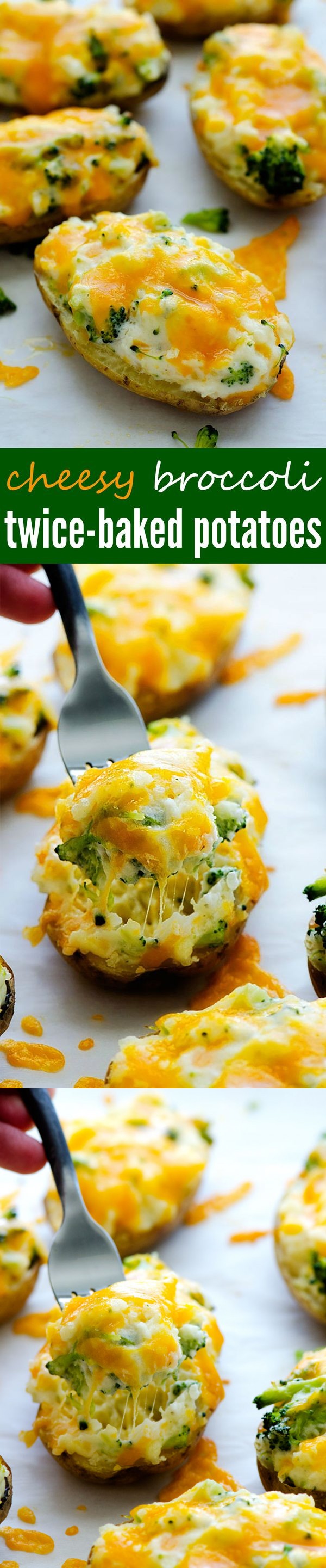 Cheesy Broccoli Twice-Baked Potatoes