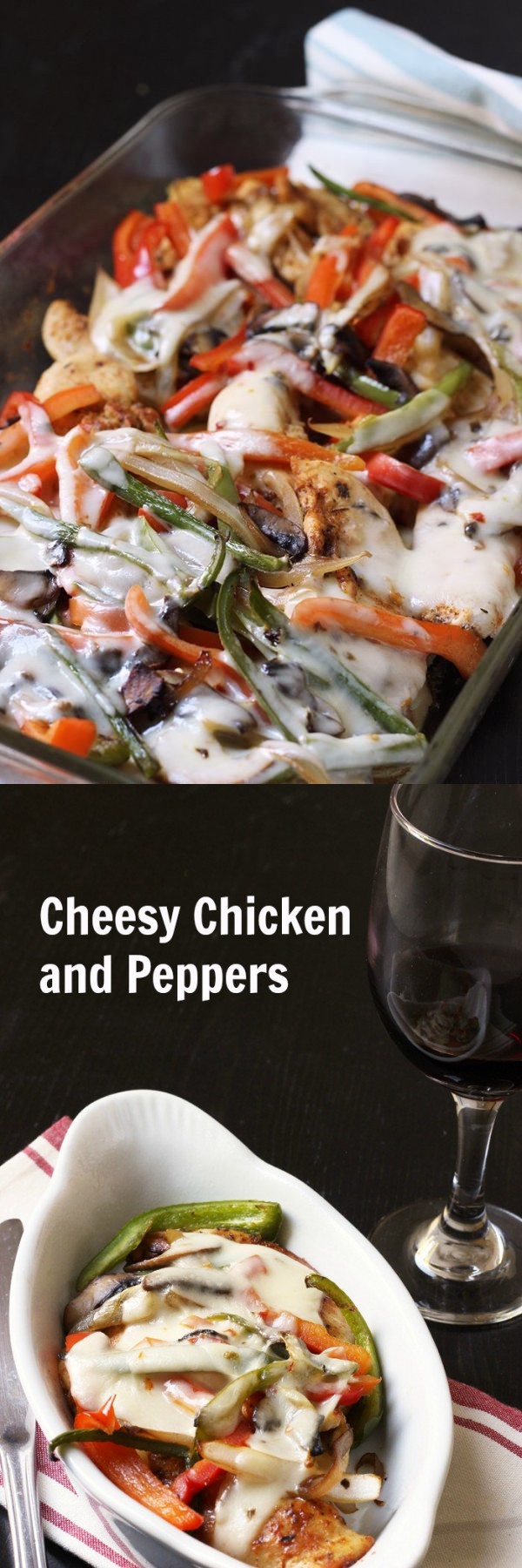 Cheesy Chicken & Peppers